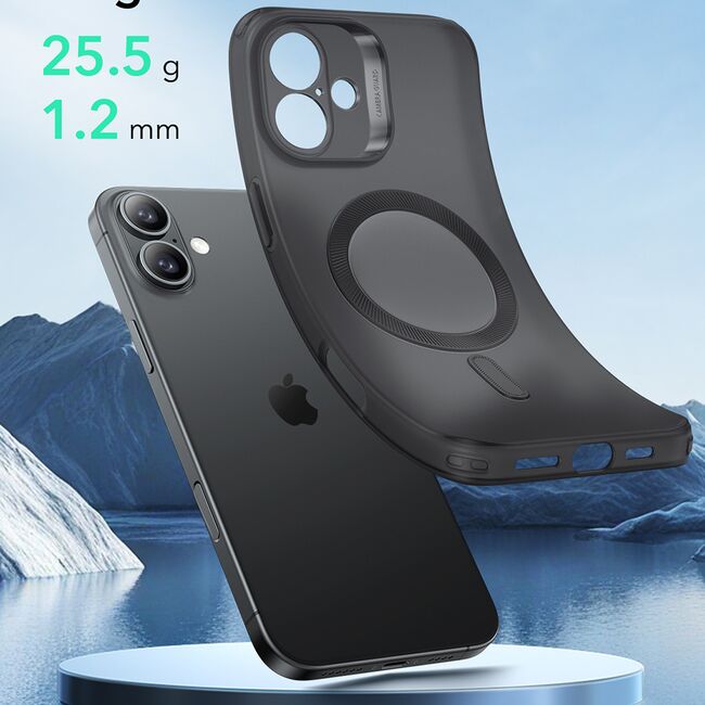 Husa iPhone 16 Plus ESR Zero HaloLock, maro