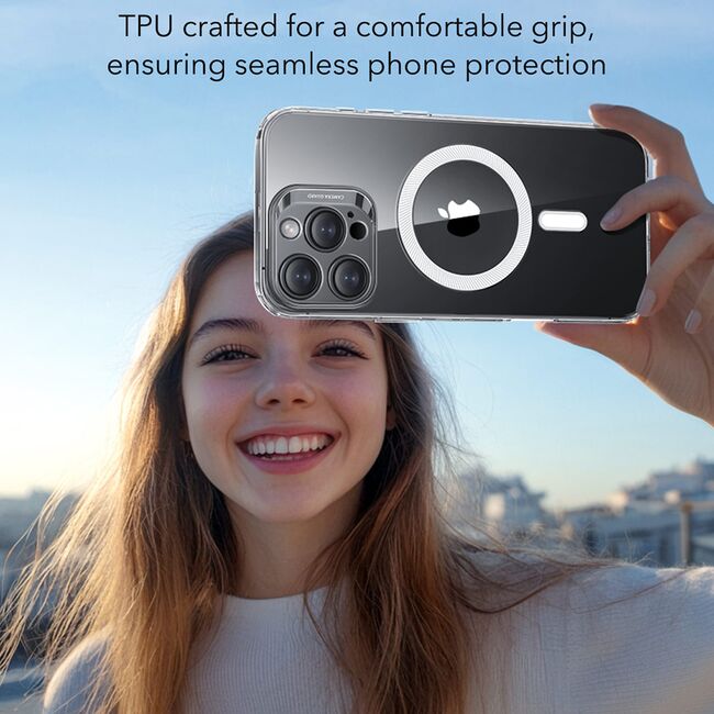 Husa iPhone 16 Pro ESR Zero HaloLock, transparenta