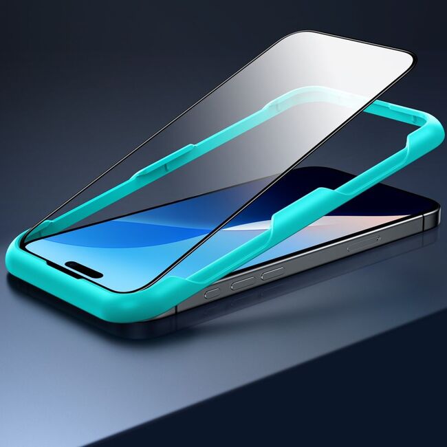 [Pachet 2x] Folie sticla iPhone 16 ESR Tempered Glass, negru