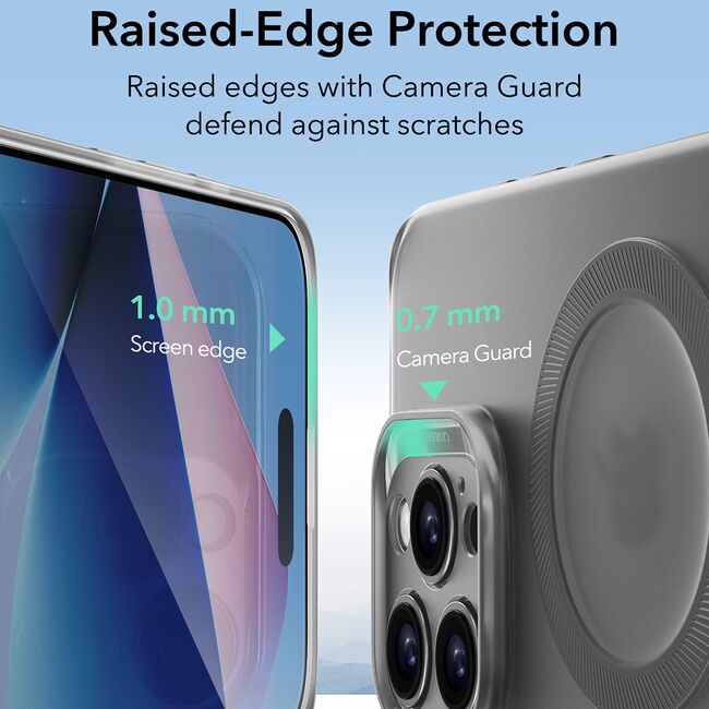 Husa iPhone 16 Pro ESR Zero HaloLock, gri