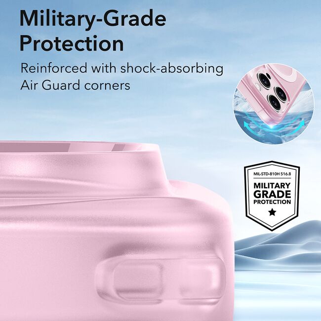 Husa iPhone 16 Pro ESR Zero HaloLock, roz