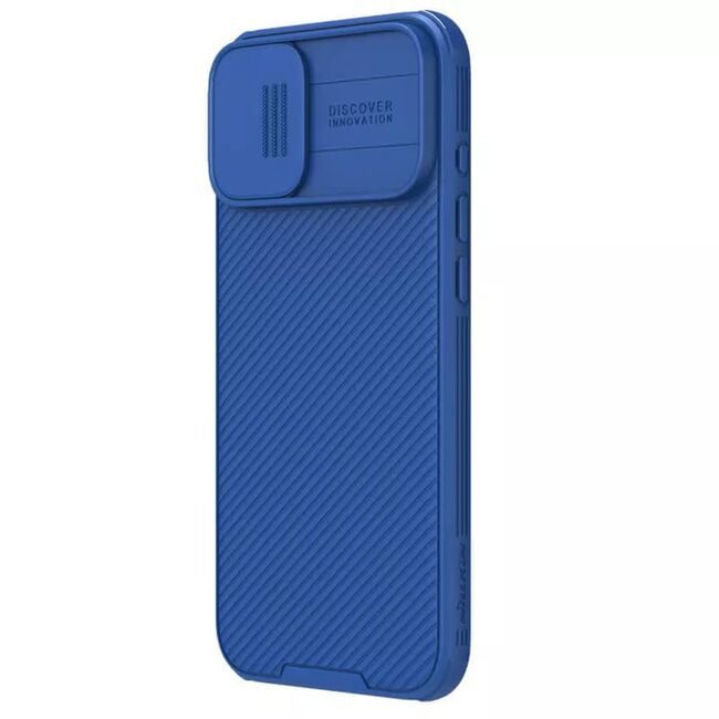 Husa iPhone 16 Nillkin CamShield Pro Magnetic, albastru
