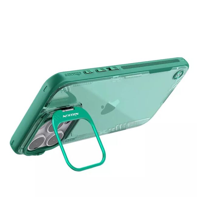 Husa iPhone 16 Pro Nillkin Iceblade Prop, cu decupaj camera, verde