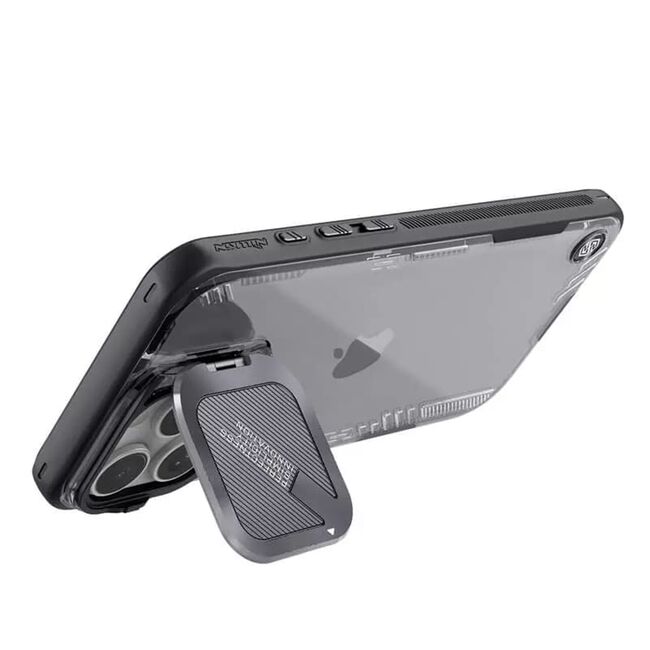 Husa iPhone 16 Pro Nillkin Iceblade Prop Magnetic, fara decupaj camera, negru