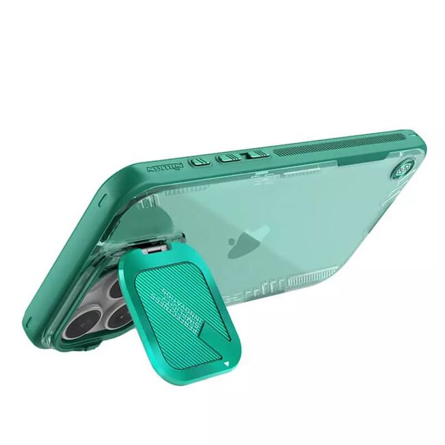 Husa iPhone 16 Pro Nillkin Iceblade Prop Magnetic, fara decupaj camera, verde