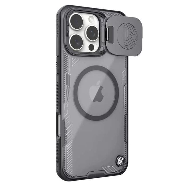 Husa iPhone 16 Pro Nillkin Iceblade Prop Magnetic, fara decupaj camera, negru