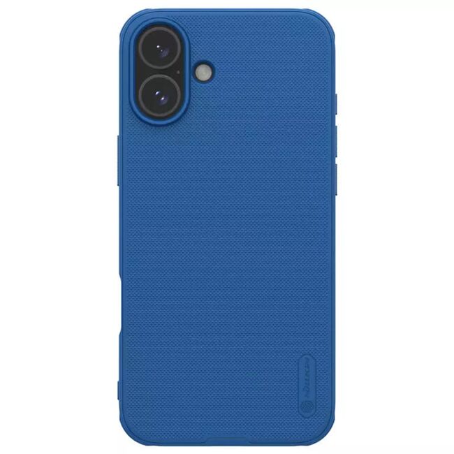Husa iPhone 16 Nillkin Super Frosted Shield Pro, albastru
