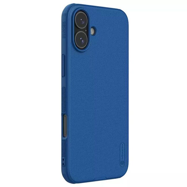 Husa iPhone 16 Nillkin Super Frosted Shield Pro, albastru