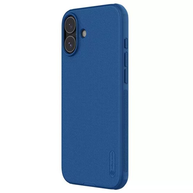 Husa iPhone 16 Nillkin Super Frosted Shield Pro, albastru