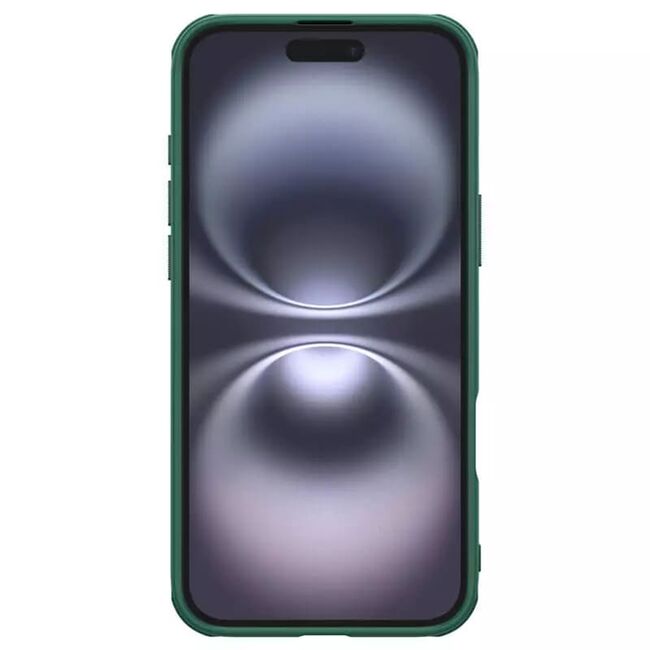 Husa iPhone 16 Nillkin Super Frosted Shield Pro, verde