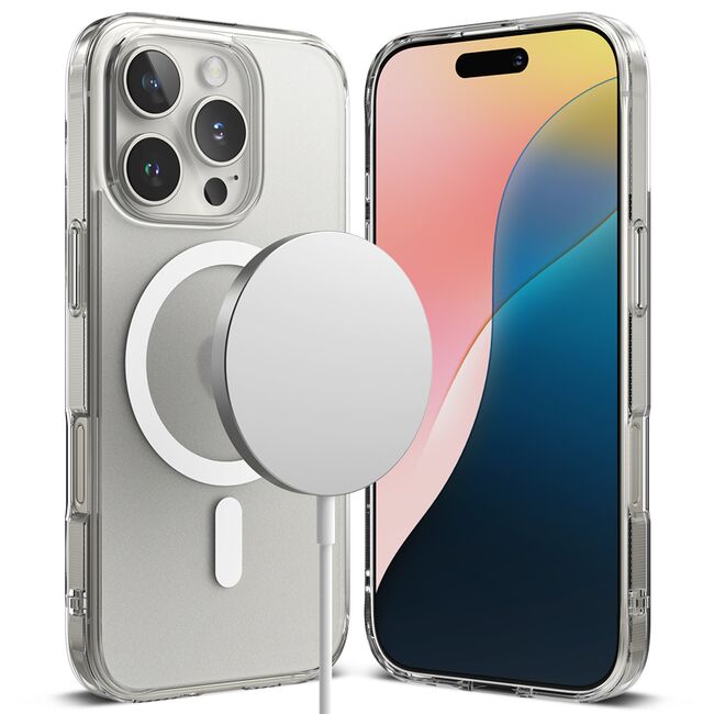 Husa pentru  iPhone 16 Pro Ringke Fusion X MagSafe - Transparent mat