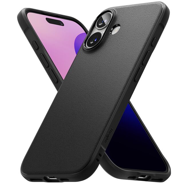 Husa iPhone 16 Ringke Onyx, negru