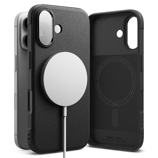 Husa iPhone 16 Ringke Onyx MagSafe, negru