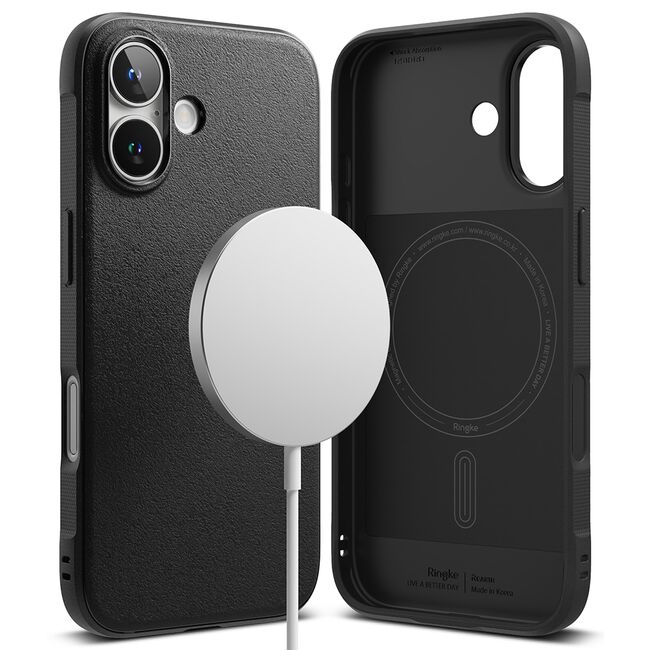 Husa iPhone 16 Ringke Onyx MagSafe, negru