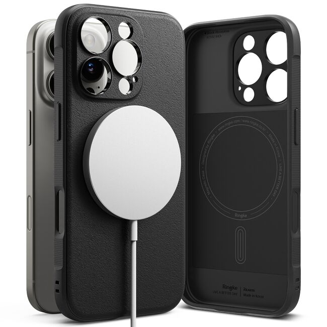 Husa pentru  iPhone 16 Pro Ringke Onyx MagSafe - Negru