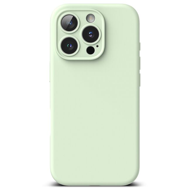 Husa pentru  iPhone 16 Pro Ringke - Silicone Magnetic MagSafe - Verde