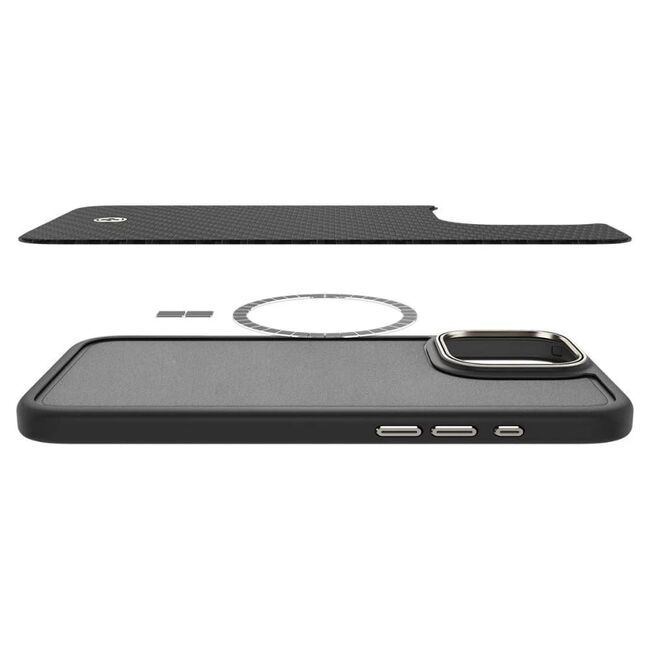 Husa iPhone 16 Pro Spigen Enzo Aramid, negru