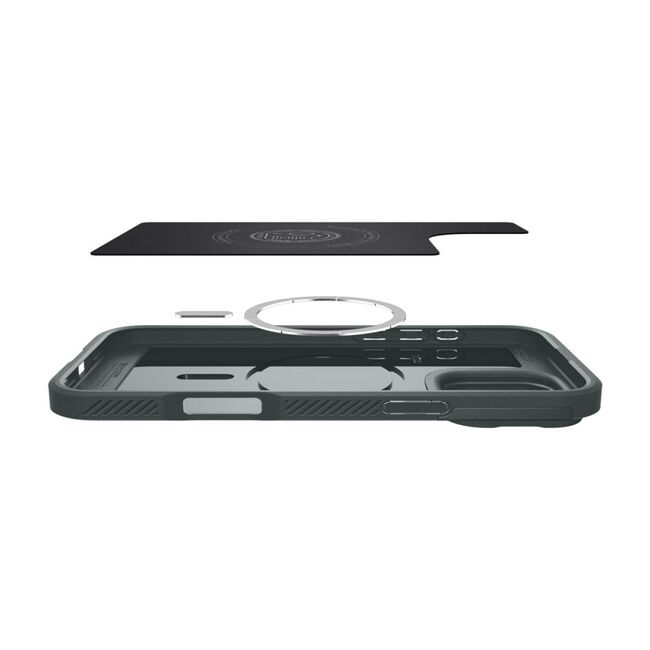 Husa premium pentru  iPhone 16 Pro Spigen - Optik Armor - Verde