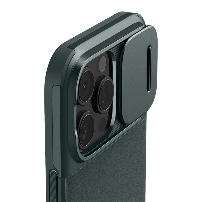 Husa premium pentru  iPhone 16 Pro Spigen - Optik Armor - Verde