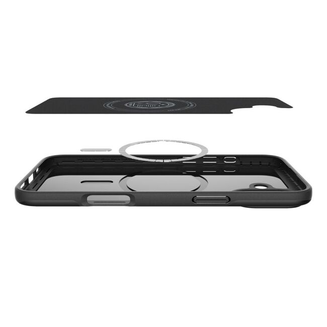 Husa iPhone 16 Spigen Thin Fit MagSafe, negru