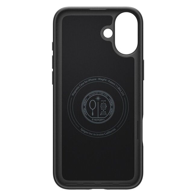Husa iPhone 16 Spigen Thin Fit MagSafe, negru