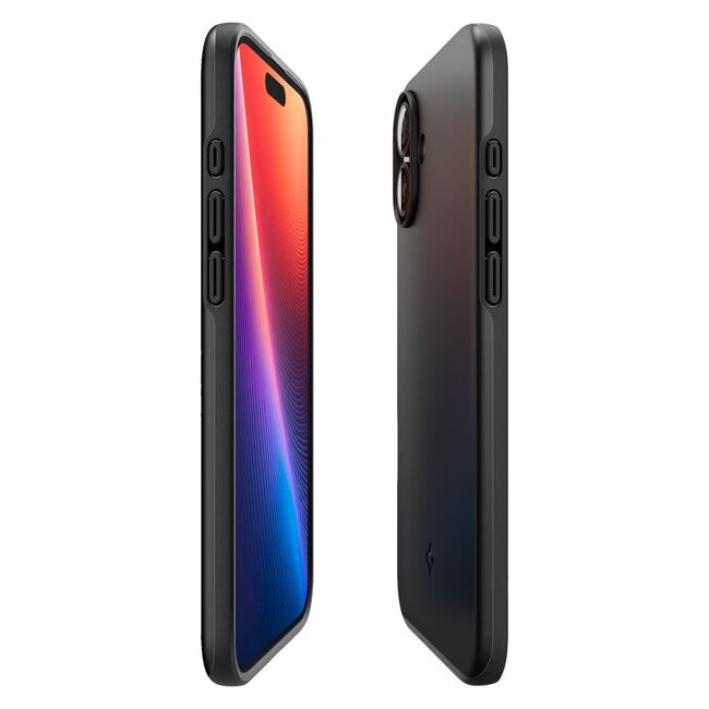 Husa iPhone 16 Spigen Thin Fit MagSafe, negru