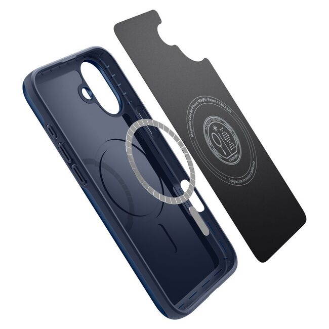 Husa iPhone 16 Spigen Thin Fit MagSafe, bleumarin