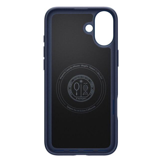 Husa iPhone 16 Spigen Thin Fit MagSafe, bleumarin