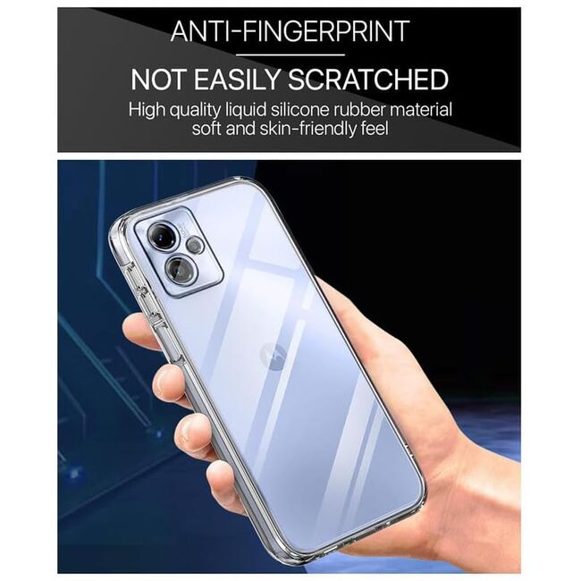Husa pentru  Motorola Moto G55, Anti-Shock 1.5mm, cu protectie lentile, transparent
