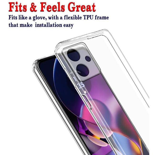 Husa pentru  Motorola Moto G55, Anti-Shock 1.5mm, cu protectie lentile, transparent