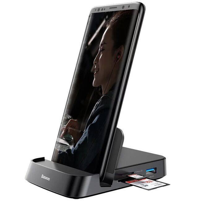 Statie de incarcare Type-C, SD, TF, USB, HDMI Baseus, CAHUB-AT01