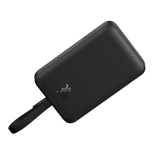 Acumulator extern Baseus - power bank magnetic mini (p1002210b113-00) - magsafe, 2x usb-c, lightning, 30w, fast charge, 10000mah - negru