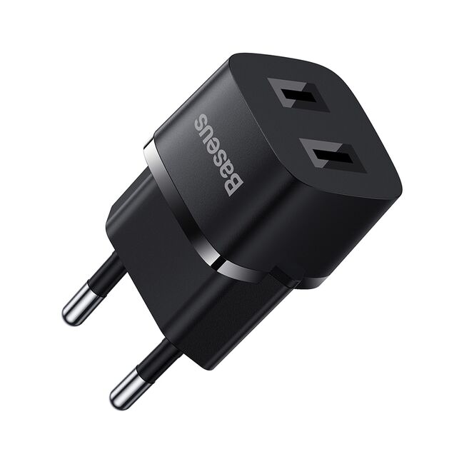 Adaptor priza telefon EU la US Baseus, negru, P10154800111-00