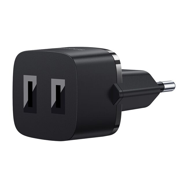 Adaptor priza telefon EU la US Baseus, negru, P10154800111-00