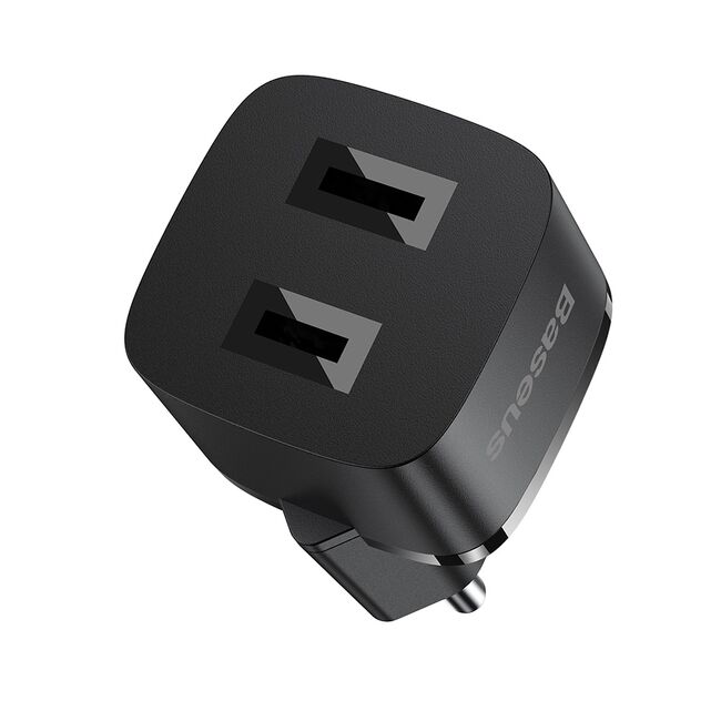 Adaptor priza telefon EU la US Baseus, negru, P10154800111-00