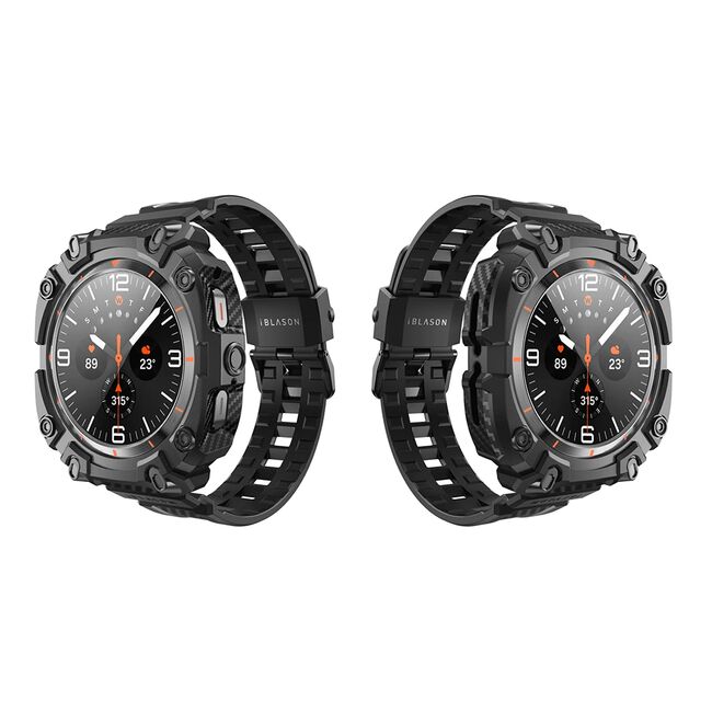 [Pachet 360°] Curea + husa + 2x folie Samsung Galaxy Watch Ultra 47mm I-Blason Armorbox, negru