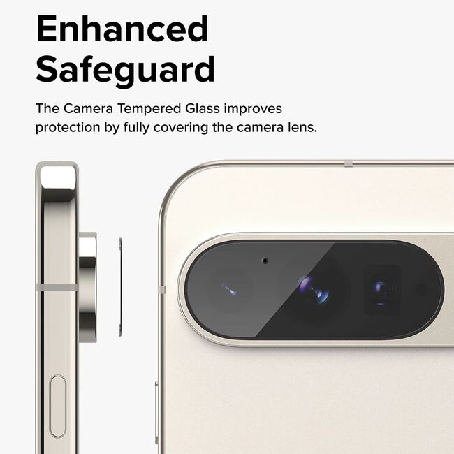 [Pachet 3x] Folie sticla camera Google Pixel 9 Pro Ringke Camera Protector, transparenta