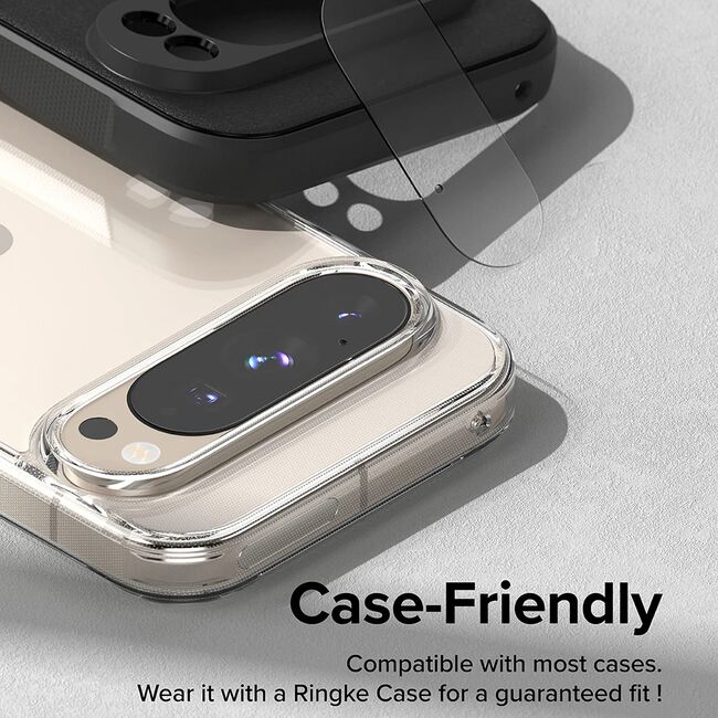 [Pachet 3x] Folie sticla camera Google Pixel 9 Pro Ringke Camera Protector, transparenta