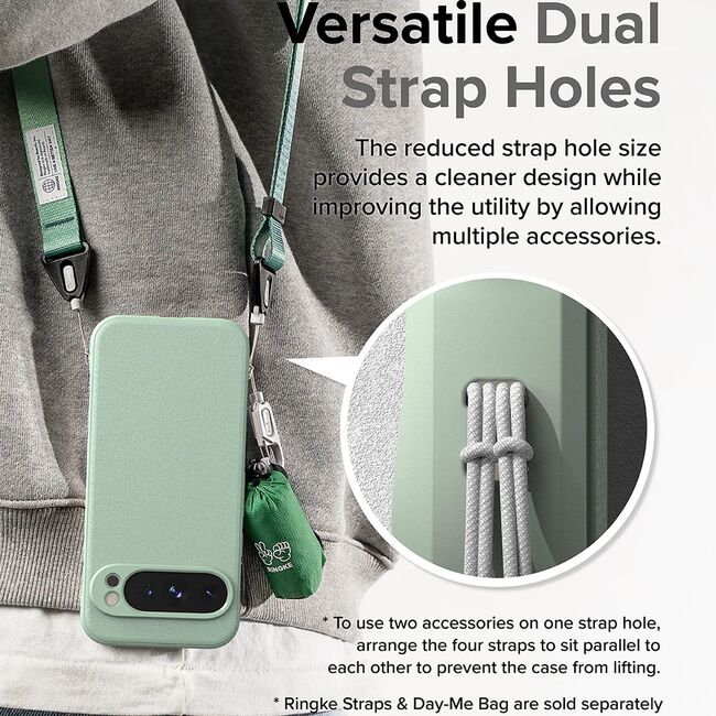 Husa Google Pixel 9 Pro XL Ringke Onyx, verde menta