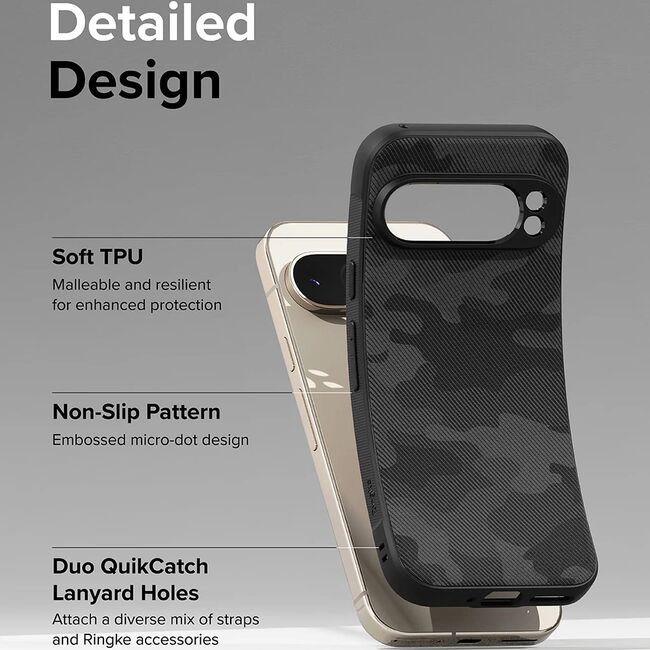 Husa Google Pixel 9 Pro XL Ringke Onyx Design, camuflaj