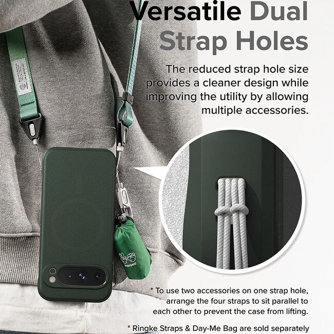 Husa Google Pixel 9 Pro XL Ringke Onyx MagSafe, verde