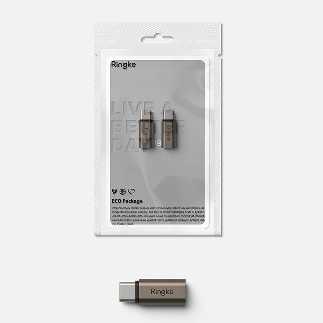 [Pachet 2x] Adaptor OTG Lightning la Type-C Ringke, 480Mbps