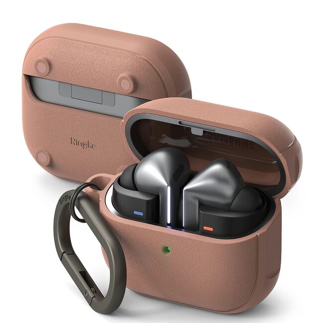Husa Samsung Galaxy Buds 3 / 3 Pro Ringke Onyx Magnetic, bej
