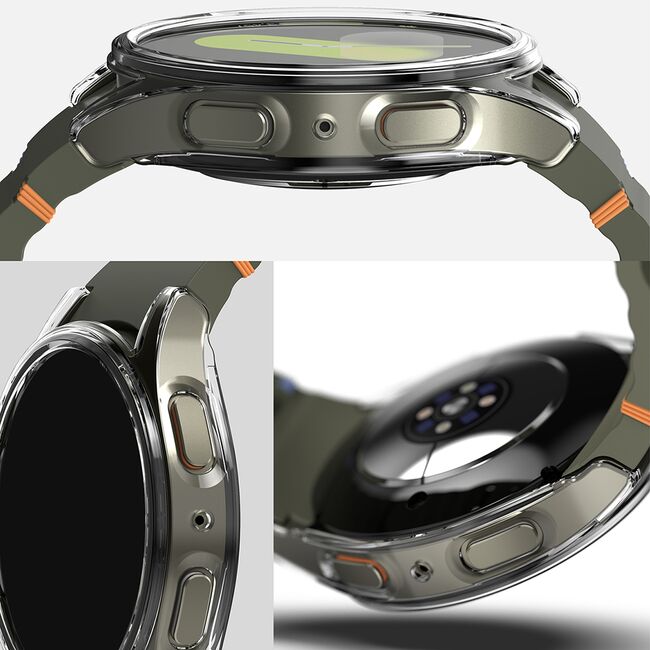 Husa + folie Samsung Galaxy Watch7 44mm Ringke Slim, transparenta