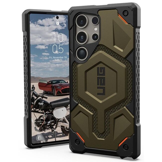 Husa Samsung Galaxy S24 Ultra UAG Monarch Pro, Kevlar Element Green