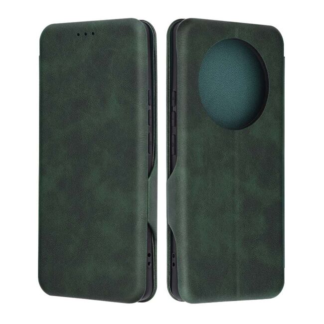 Husa tip carte pentru Realme 13 Pro / 13 Pro+ Smart Wallet fata - spate protectie 360 - verde