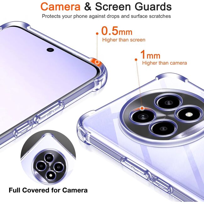 Husa pentru Realme 13 Pro / 13 Pro+ Anti-Shock 1.5mm reinforced 4 corners, transparent
