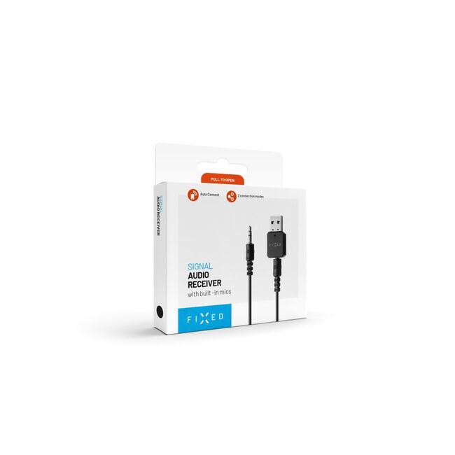 Receiver audio Bluetooth pentru masina Fixed, negru, FIXSIG-BK