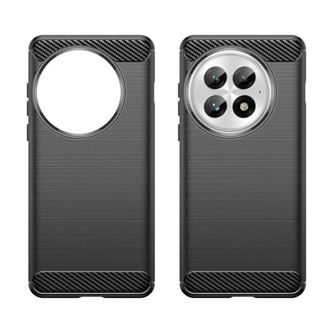 Husa pentru OnePlus 13 Carbon Liquid Silicone, negru