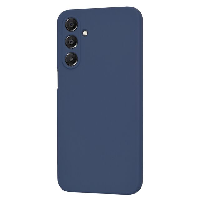 Husa pentru  Samsung Galaxy A16 Liquid Silicone cu MagSafe, subțire, captusita cu microfibra, anti amprentă, protectie cameră foto, albastru